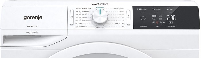 GORENJE WE60S3 ovládání